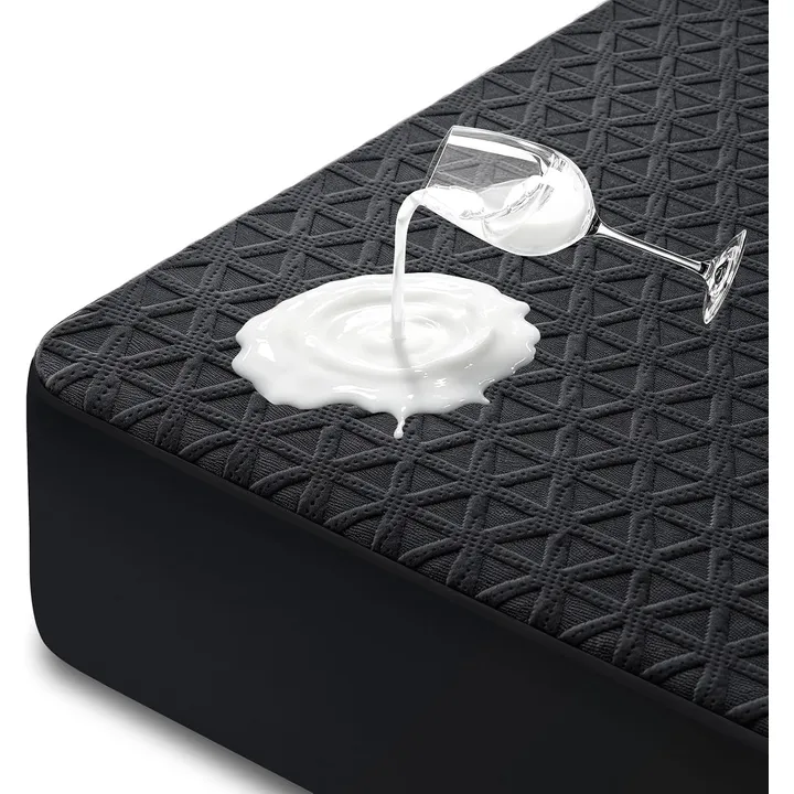 GOPOONY Premium Waterproof Mattress Protector in Black